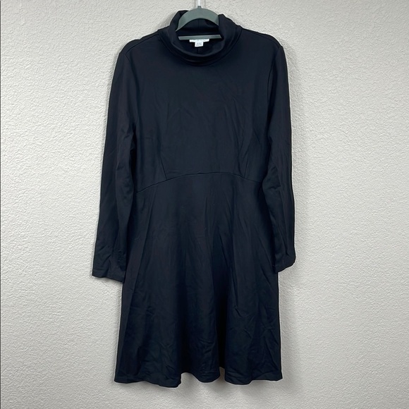 New Seraphine Vanessa Turtleneck Long Sleeve Maternity Dress Black Sz 10 - Picture 4 of 16